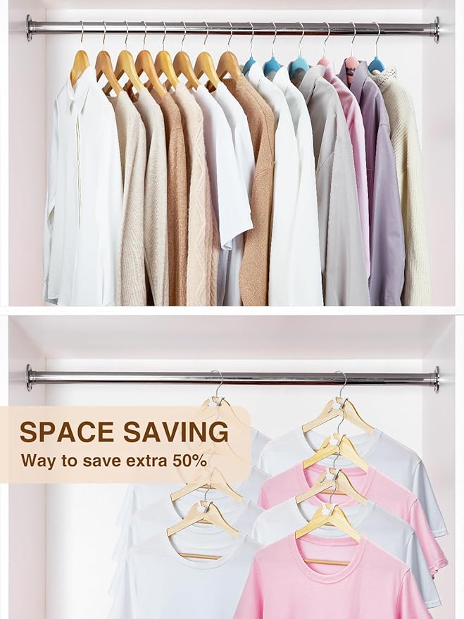 Smartor Clothes Hanger Connector Hooks 120 Pack, Closet Storage and Organization as Hangers Space Saving, Hanger Add on Hook as Closet Organizer, Stacking Hangers, Cascading Space Saver, White