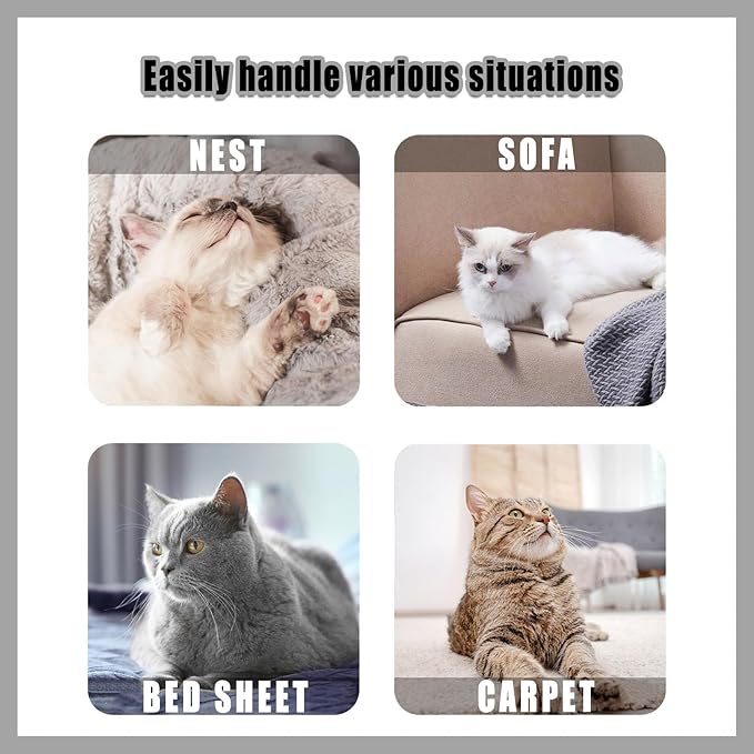 Pet Hair Remover Roller -Portable Reusable Lint Roller Portable Cat & Dog Hair Remover for Furniture, Couch, Bedding - Lint Roller for Clothing, Carpet, Multi-Surface Fur Removal Tool