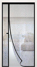 RELIANCER Magnetic Thermal Insulated Door Curtain,Waterproof EVA Door Cover,Left Right Side Opening,Fit Doors Size 38"x96",Self-Closing Insulated Doorway Curtain,Patio Auto Close Thermal Doors Screen