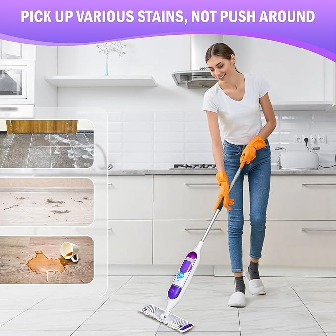 25 Pack Disposable Mop Pads for PowerMop™ Multi-Surface Floor Mop, Mopping Pad Refills for Floor Cleaning