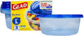 Glad GladWare Big Bowl Food Storage Containers, Large Round Bowl Holds 48 Ounces of Food - Glad Food Storage Containers for Everyday Use to Preserve Freshness, 3 Count