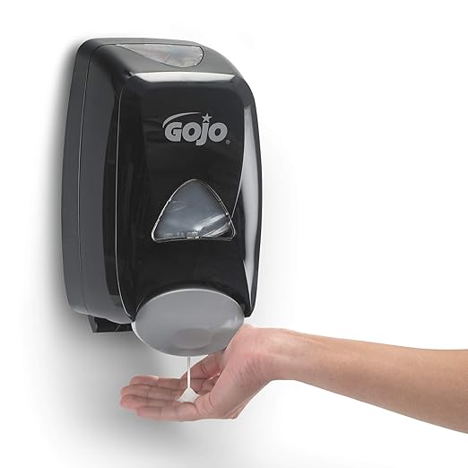 GOJO FMX-12 Push-Style Foam Soap Dispenser, Black, for 1250 mL FMX-12 Foam Soap Refills (Pack of 1) - 5155-06