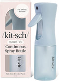 Kitsch Continuous Spray Bottle for Hair – Fine Mist Water Mister & Water Spray Bottle – Recycled Hair Spray Bottle – Spray Bottles for Cleaning, Styling, Plants & More – Haze Blue, 150ml