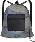 OTraki Laundry Bag Backpack 24x27 Inch Heavy Duty Mesh Laundry Bag Travel Laundry Bags for Dirty with Pocket & Adjustable Shoulder Straps Machine Washable Don't Drying, Melting 140-176℉