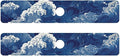 Kitchen Sink Splash Guard 2 PCS 30 Inch Sink Faucet Mat Splash Guard for Bathroom Countertop Water Absorbent Foldable Cuttable Soft Washable Blue Ocean Waves