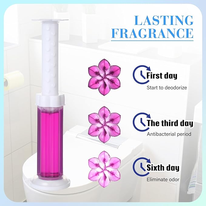 30 Pcs Toilet Gels 420 Count 9 Kinds Flower Stamp Bowl Gel Scent Toilet Stain Removal Cleaner Air Freshener Flower Stamps Pack for Bathtubs Bathroom