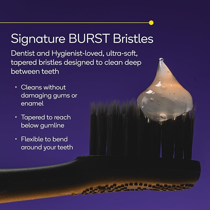 Burst Pro Sonic Advanced Electric Toothbrush for Adults (White) | Soft Bristles | 33,000 Vibrations | Long-Lasting Battery and Multiple Brushing Modes