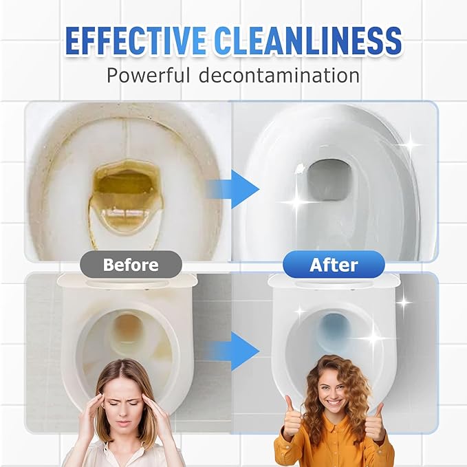 Foam Toilet Cleaner, 2025 Upgrade Toilet Bowl Cleaner, Advanced Bathroom Cleaner for Home, Non-Toxic Toilets Cleaning Powder with Families (2)