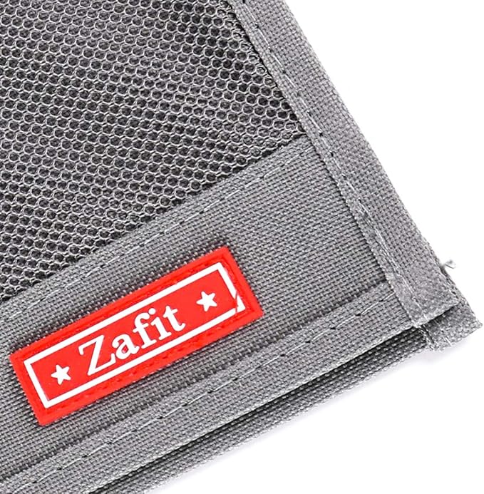 Zafit Bedside Storage Organizer, Table Cabinet Bedside Organizer Caddy for Remotes Phone Glasses (Classic 4 Pockets-Grey)