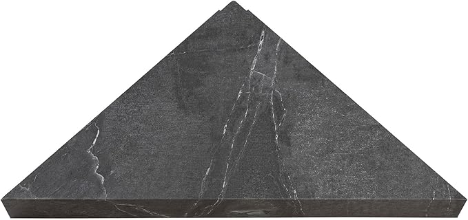 Palisade Vinyl Waterproof Corner Shower Shelf in Cracked Slate/Urban Quarry