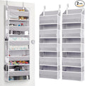 ULG 2 Pack 5-tier Over the Door Organizer Light Gray