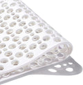 Mantto Nonslip Bath Tub Shower Mat with Suction Cups, Extra Soft TPE Bath Mat for Kids, Bathtub Bathroom Mats, Machine Washable, Smooth/Non-Textured Tubs Only, 35L x 16W Inch(White)