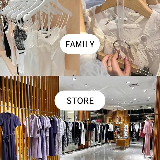 10 Pcs Clothes Hanger Chain Strips, Closet Organizers and Storage Space Saving Hangers, 14 Holes, for Clothes Closet, Clothing Store, College Dorm Room
