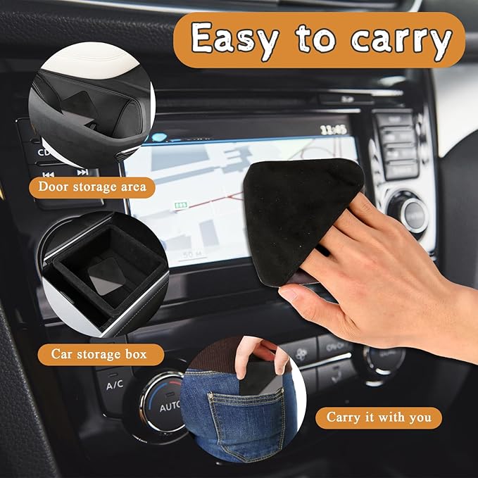 Car Screen Cleaner, Car Touch Screen Cleaner, Microfiber Cloth Auto Touchscreen Cleaning Wipes, Car Cleaning Wipes Cleaning Cloth Screen Cleaner Cloth for Vehicle Dashboard Car Display Interior Square