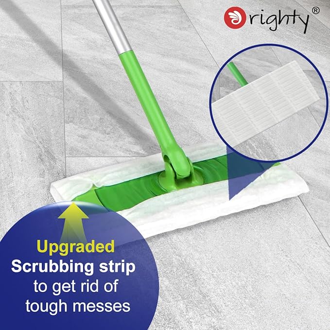 Orighty Dry Sweeping Cloths, Mop Pads Refills Compatible with Swiffer Sweeper, 120 Count Disposable Duster Refills for Floor Mopping and Cleaning (Pack of 2)