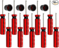 10 Pcs 6523339 Valve Core Removal Tool w/4 Tire Valve dust Cap Automotive Car Motorcycle Truck Bike Screwdriver Valve Stem Core Remover Tire Repair Install Tool