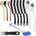 All-in-One Detail Cleaning Brush Kit – 12pc Crevice, Grout & Window Track Cleaning Set with 90° Angle Brushes, Brass/Steel/Nylon Options for Kitchen, Bathroom, Corners & Narrow Gaps