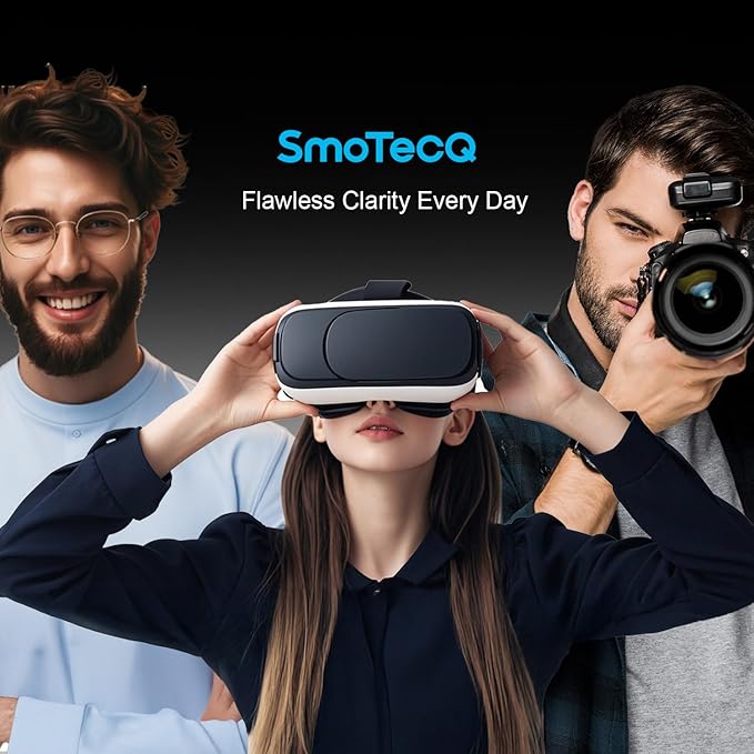 SmoTecQ Premium Microfiber Cleaning Cloths (6-Pack) – Ultra-Soft, Scratch-Free Cloths for Eyeglasses, Sunglasses, Camera Lenses, Screens & More – Washable & Reusable (6 Pack)