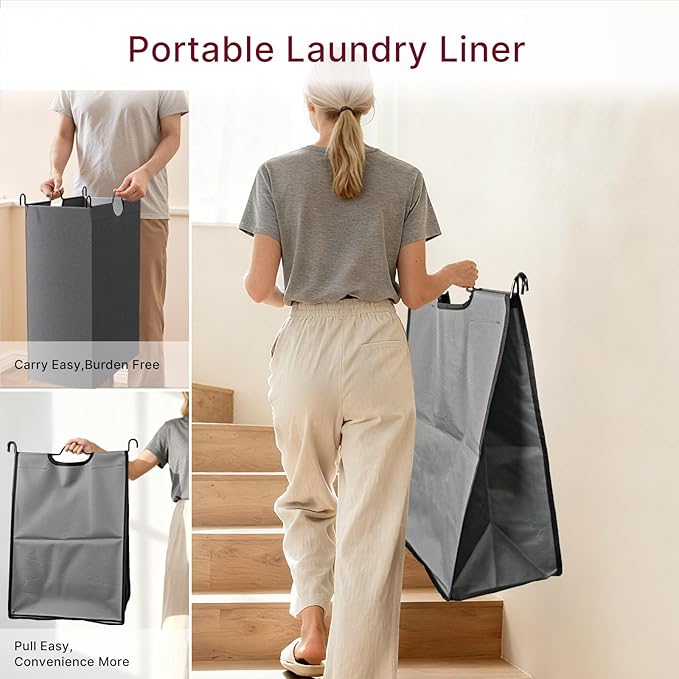 4-Compartment Laundry Cart with Lockable Wheels & Lid 180L Large Wheeled Laundry Basket Heavy-Duty Sorting Organizer for Laundry Room (Grey)