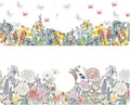 2 Pack Butterfly Floral Sink Splash Guard Faucet Mat Rose Lily Tulip Peony Super Absorbent Fast Drying Mat Sink Gadgets-Splash Guard Behind Faucet Drip Catcher for Kitchen Bathroom, 15.5"x5.5"