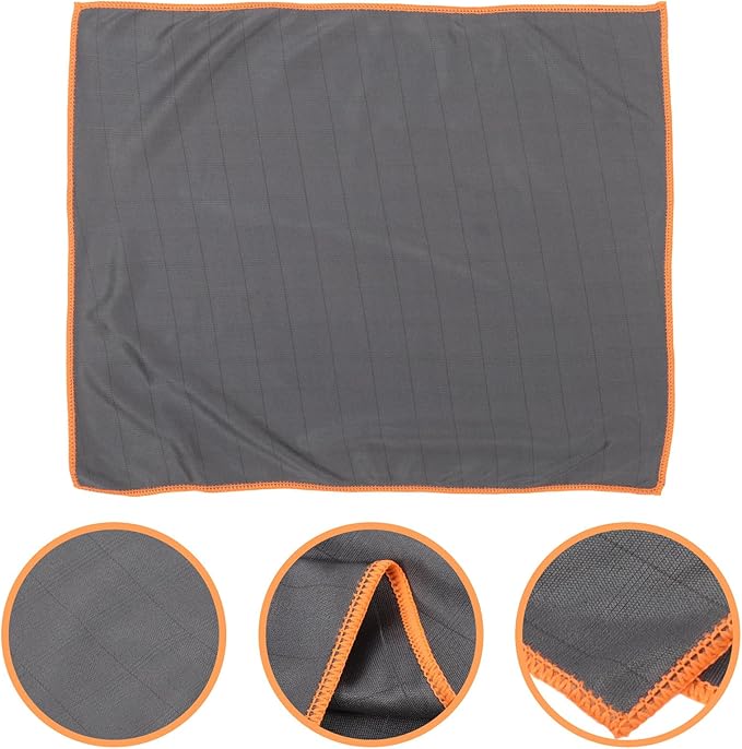 ABOOFAN Microfiber Cleaning Cloth for Cars and Home Orange Absorbent Car Glass Towel Multi-use Microfiber Wash Cloth