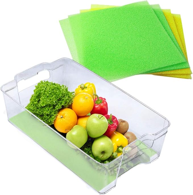 Fruit & Veggie Life Extender Drawer Liner - Refrigerator Liners, Refrigerator Organizers and Storage, Fridge Liners for Refrigerator Shelf Liners, Refrigerator Liners for Shelves, Fridge Shelf Liners