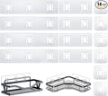 HOREAKHJ 14 Pack Shower Caddy Adhesive Replacement, Strong Adhesive Hooks, Waterproof Shower Adhesive Strips, No Drilling, for Bathroom Storage Shelves and Kitchen Racks