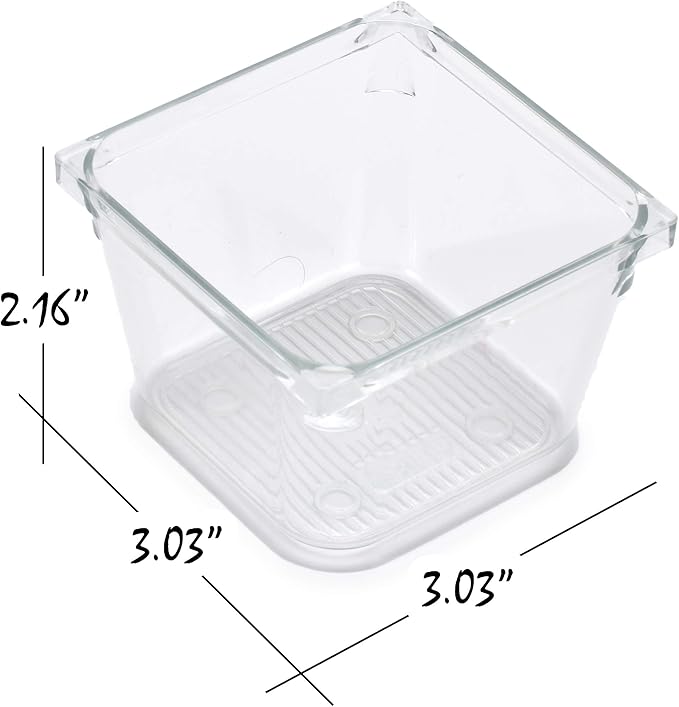 Masirs Clear Drawer Organizer - Easily Organize and Customize the Layout of Drawers. Great for Office Desk, Utensils, Cosmetics and Makeup. (8-Piece Set)