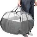 Collapsible Laundry Baskets, 90L Large Foldable Laundry Basket, Tear-proof Pop Up Hampers for Laundry, Dirty Clothes Laundry Hamper for Bedroom, Bathroom, Dorm, Laundry Room, Travel or Camping Grey