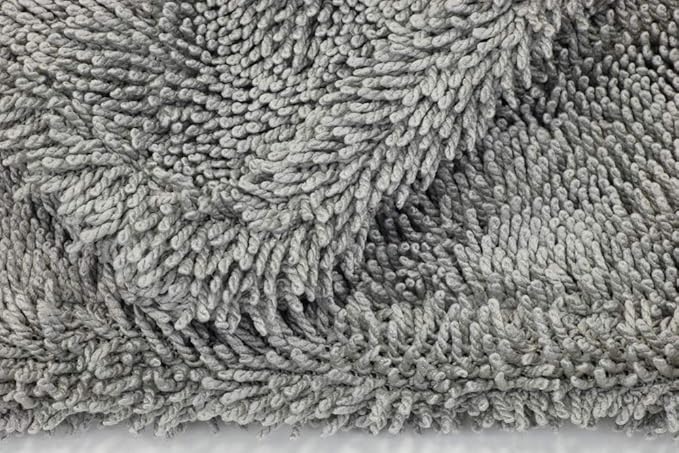 [Dreadnought] Microfiber Car-Drying Towel, Superior Absorbency for Drying Cars, Trucks, and SUVs, Double-Twist Pile, One-Pass Vehicle-Drying Towel (20"x30", Gray) 1-Pack