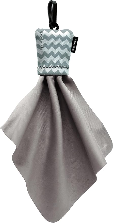 Microfiber Cloth Screen Cleaner Premium Soft - Multi-Purpose 6x6 Gray Chevron SPUDZ for Glasses, Camera Lens, Electronics, Phone, TV, Tablet
