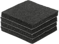 uxcell Felt Furniture Pads, 4Pcs 2.36" x 2.36" Adhesive Backed Felt Non-Slip Anti-Scratch Chair Leg Protectors for Protecting Hardwood Floor, Black