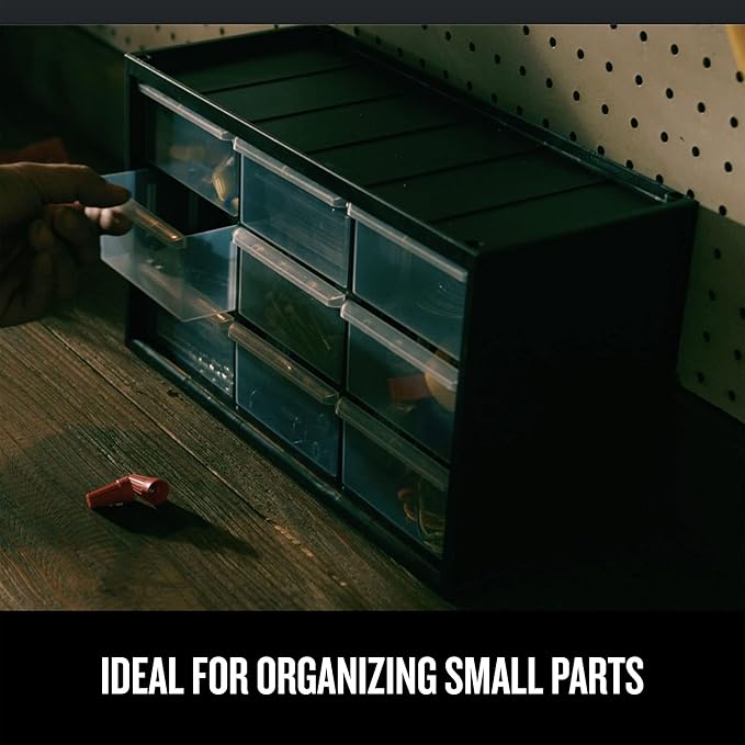 CRAFTSMAN Plastic Storage Organizer Bin System, 9 Compartment, Modular, Home Office (‎CMST40709)