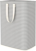 Lifewit 1 Pack Laundry Hamper Large Collapsible Laundry Baskets, Freestanding Waterproof Clothes Hamper with Easy Carry Handles in Laundry Room Bedroom Bathroom College Dorm, Grey, 65L