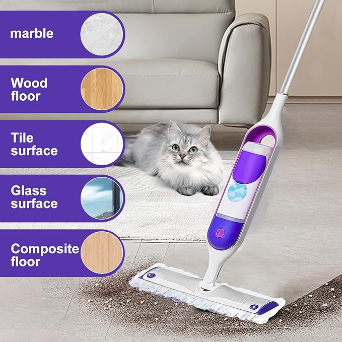 5X Cleaning Power Mop Pads Compatible with Swiffer PowerMop, Disposable Mopping Pad Refills for Cleaning, Multi-Surface Wood Floor Replacement Pads