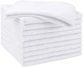 HOMEXCEL White Microfiber Cleaning Cloths, 10 Pack Microfiber Towels for Cars, Lint & Scratch-Free Cleaning Rags for House, Kitchen and Car 11.5 x 11.5 inch