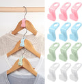 50 PCS Space Saving Hanger - Clothes Connector Hooks, Stacking Space Saver, Plastic Closet Organizers and Storage Extender for Heavy Duty Cascading Connection