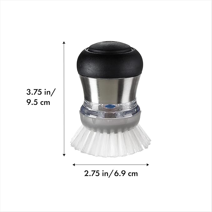 OXO Steel Soap Dispensing Palm Brush