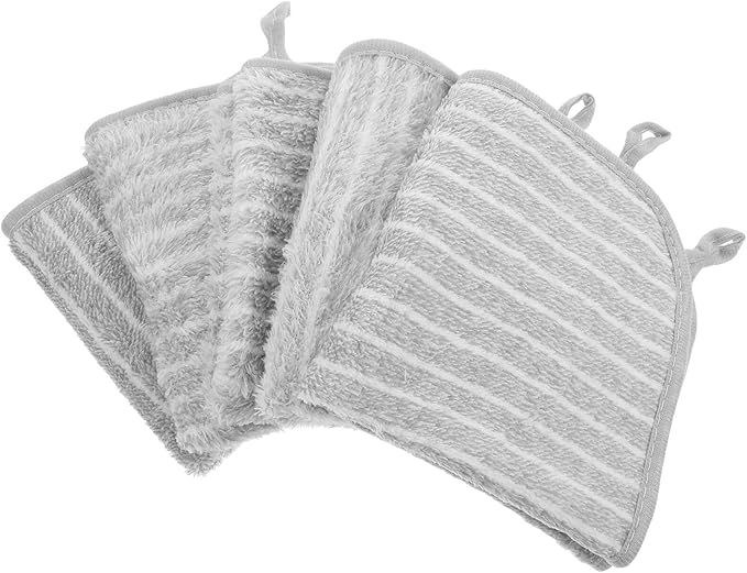 10pcs Large Grey Kitchen Rags Highly Absorbent Dishwashing Cloths Reusable Microfiber Cleaning Cloths for Household Dish Drying and Oil Removal