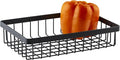G.E.T. WB-962-MG Rectangular Metal Storage Wire Basket for Pantry, Produce and More, 9" x 6" x 2", Gray