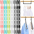 Closet Organizers and Storage, Magic Space Saving Hangers for 60 Heavy Clothes, College Dorm Room Essentials, Sturdy 360° Swivel Hooks Cascading Hanger, Bedroom Home Organization Essentials, 12 Pack