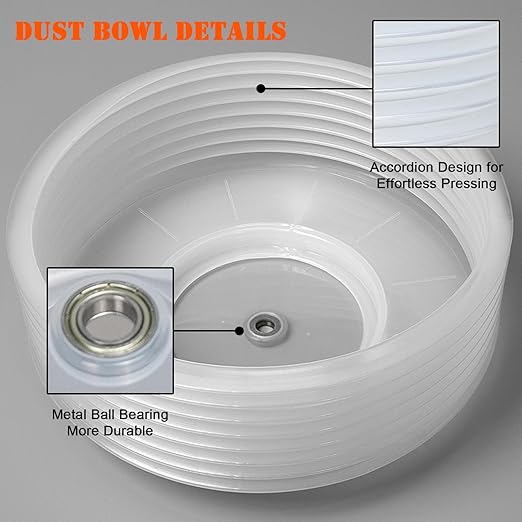 7-1/4 Hole Saw for Recessed Lights, 7.25 Inch Hole Cutter with Dust Bowl Catcher for Led Recessed Lighting 7 Inch and Wood Metal Drywall, Bi-Metal Construction, Black