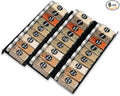 6PCS Expandable Spice Drawer Organizer Insert, Adjustable Tiered Countertop Tray for Spice Jars - Fits Kitchen Drawers (6, Black)