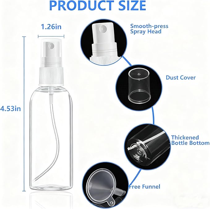 14 Pack Travel Bottles for Toiletries - TSA Approved Leak-Proof Squeezable Containers for Shampoo, Conditioner, Lotion, and Body Wash - Convenient and Practical Travel Accessories