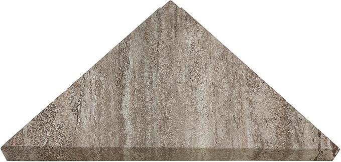 Palisade Vinyl Waterproof Corner Shower Shelf in Grecian Earth