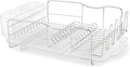 Polder Advantage 3-Piece Stainless Steel Dish Rack, Kitchen Organization and Storage, Dish Drying Rack for Kitchen Counter, 20.3" x 13.8" x 6.3"