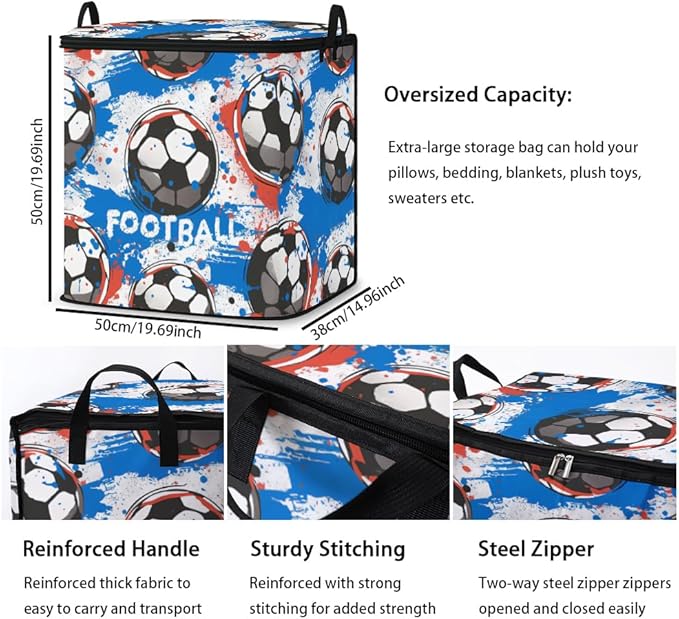 2pcs closet organizers and storage under bed,clothing blanket sweater sheet bedding comforter duvet quilt pillow toy storage bags with lids,dorm room essentials for containers 95L