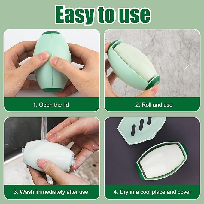 Reusable Washable Mini Travel Size Lint Roller - Extra Sticky Compact Portable Pet Lint Roller for Clothing, Sofas, Hair & Dust