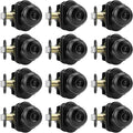 Haidms Black Door Knobs Interior, Privacy Interior Door knobs, Matte Black Indoor Doorknobs for Bedroom or Bathroom (12 Pack)