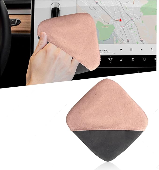 Car Screen Cleaner, Microfiber Auto Screen Cleaning Pad, Foldable Touch Screen Cleaner Cloth for Vehicle Dashboard LCD Display, Interior Car Accessories